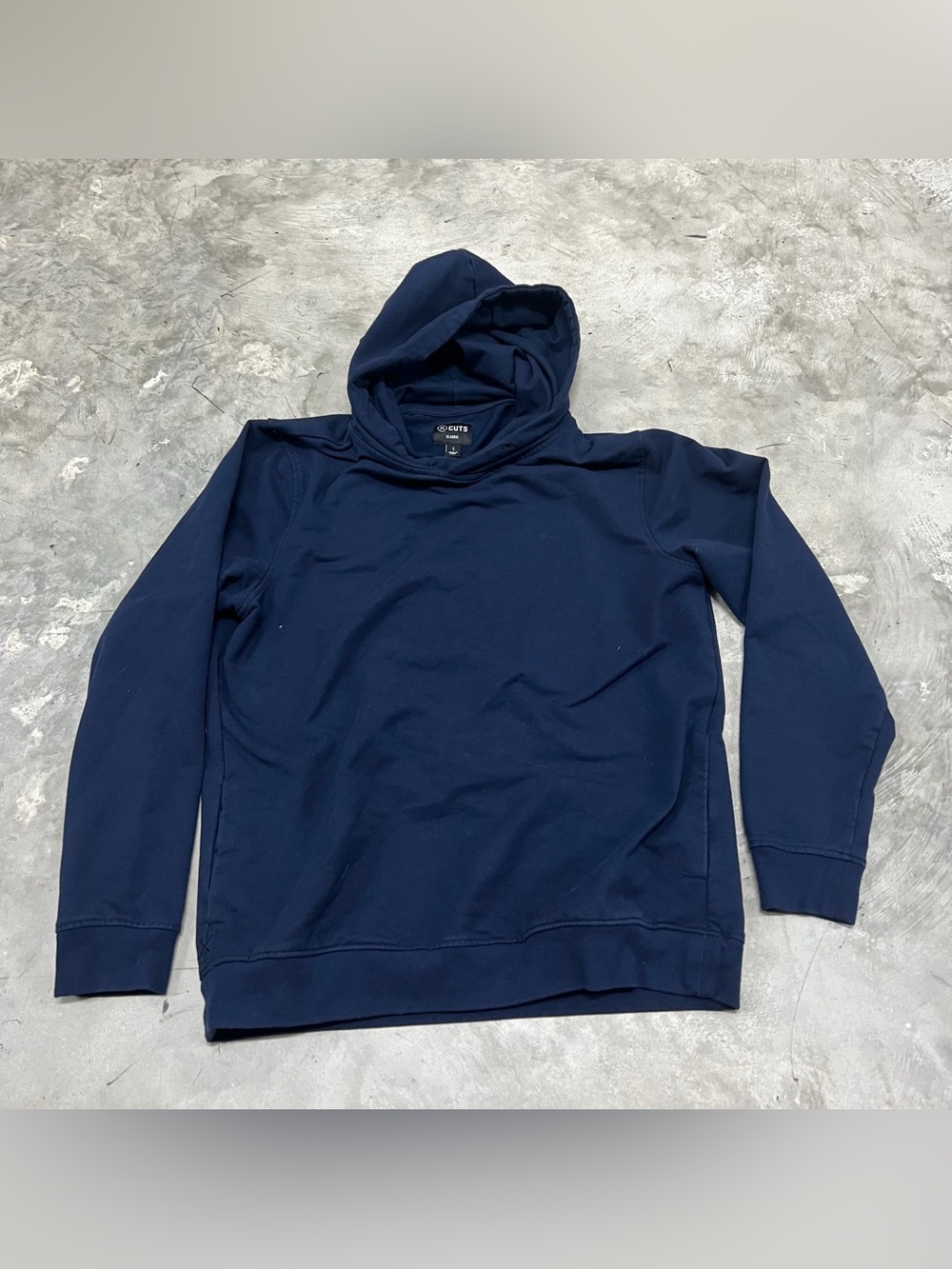 Cuts Clothing Hyperloop Hoodie Pullover Sweatshirt Large Mens Blue Performance